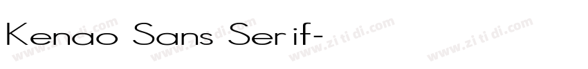 Kenao Sans Serif字体转换